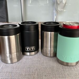 YETI 355ml Colstar Can Insulator.  2 Stainless Steel, 1 Mint